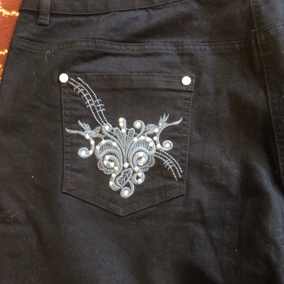 Together dark blue Straight Leg Jeans-size 18 38” round -worn once - Picture 6 of 9